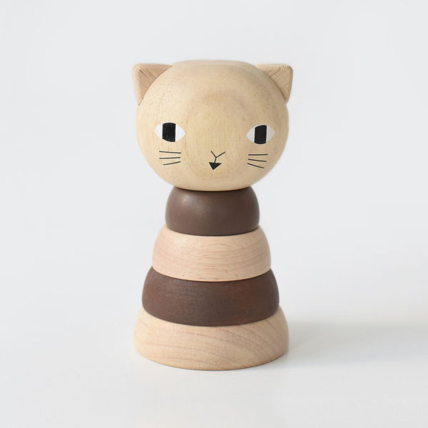 Wooden Ring Stacker Toy