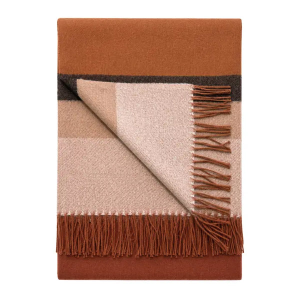 Baby Alpaca Throw Shupaca Russet