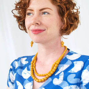 Pearls Dangle Earrings Black Global Mamas   