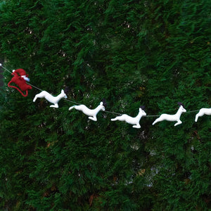 Santa And Reindeer Garland Global Goods Partners