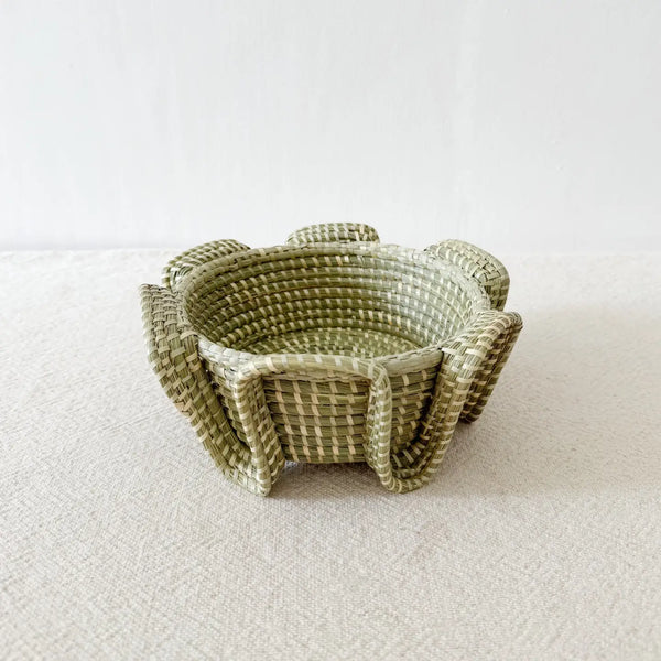 Serpent Sweetgrass Basket Amasha Small
