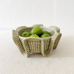 Serpent Sweetgrass Basket Amasha Medium