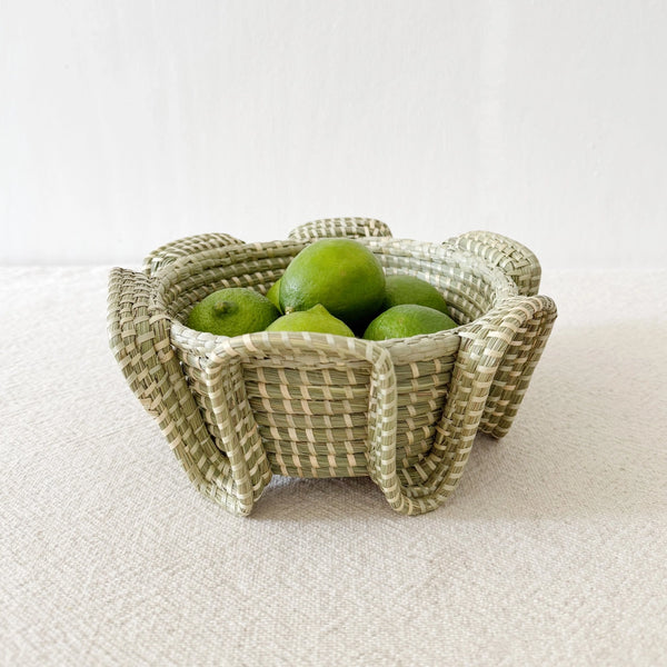 Serpent Sweetgrass Basket Amasha Medium