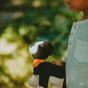 Crochet Sheep Dog Stuffie Pebble