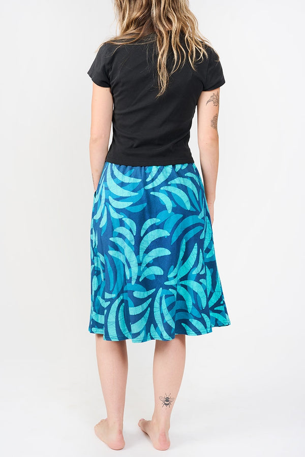 Sierra Skirt - Ferns Navy Global Mamas