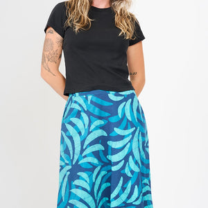 Sierra Skirt - Ferns Navy Global Mamas
