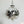 Blown Glass Ornament Christmas Silver and Gold Dandarah Silver Snowflake