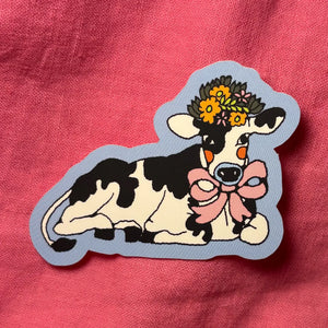 Silly Cow Sticker Ash and Chess