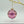 Mini Blown Glass Ornament Dandarah Magenta Flowers