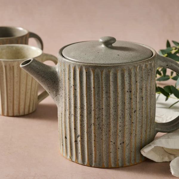 Sundara Fluted Teapot Ten Thousand Villages