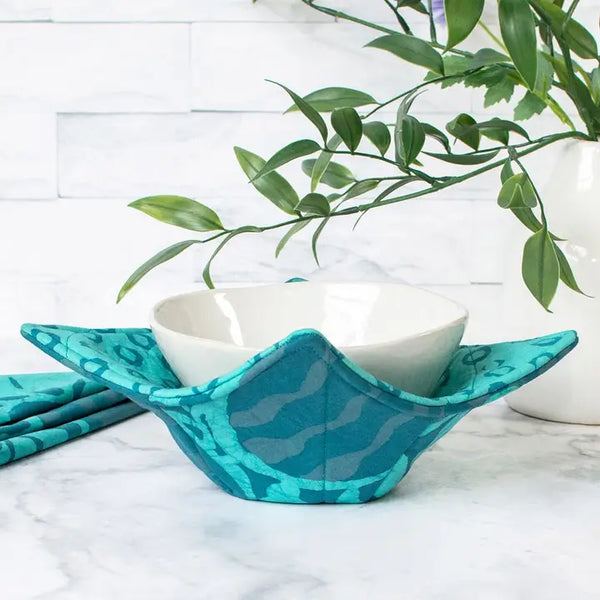 Batik Bowl Cozy Global Mamas Terrace Teal