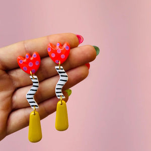 Tiger Tulip Earring Delany And Blu