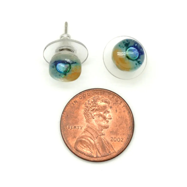 Tiny Round Glass Earring Dunitz & Co.