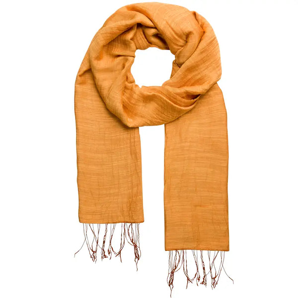 Silk/Linen Scarf Marquet Tumeric