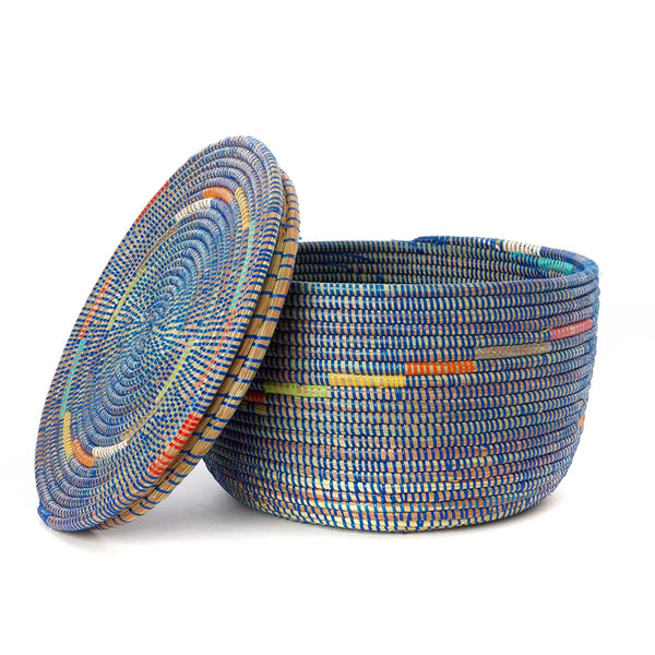 Flat Top Storage Basket Swahili