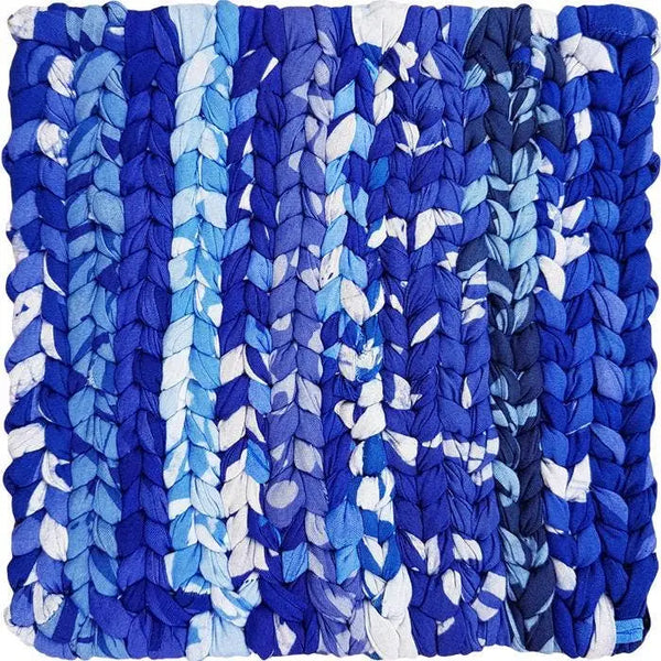 Woven Batik Trivet Global Mamas Blue