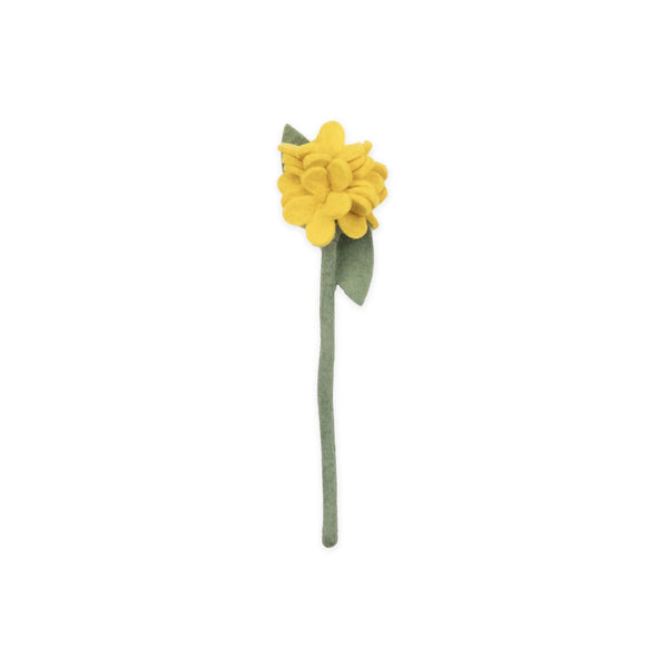 Felt Geranium Flower Light Blue Global Goods Partners Yellow